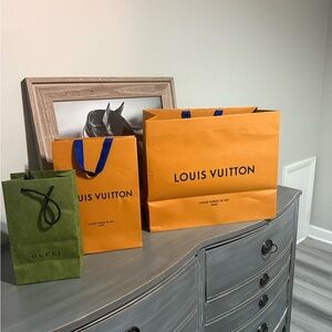 Louis Vuitton Orange Shopping Bags